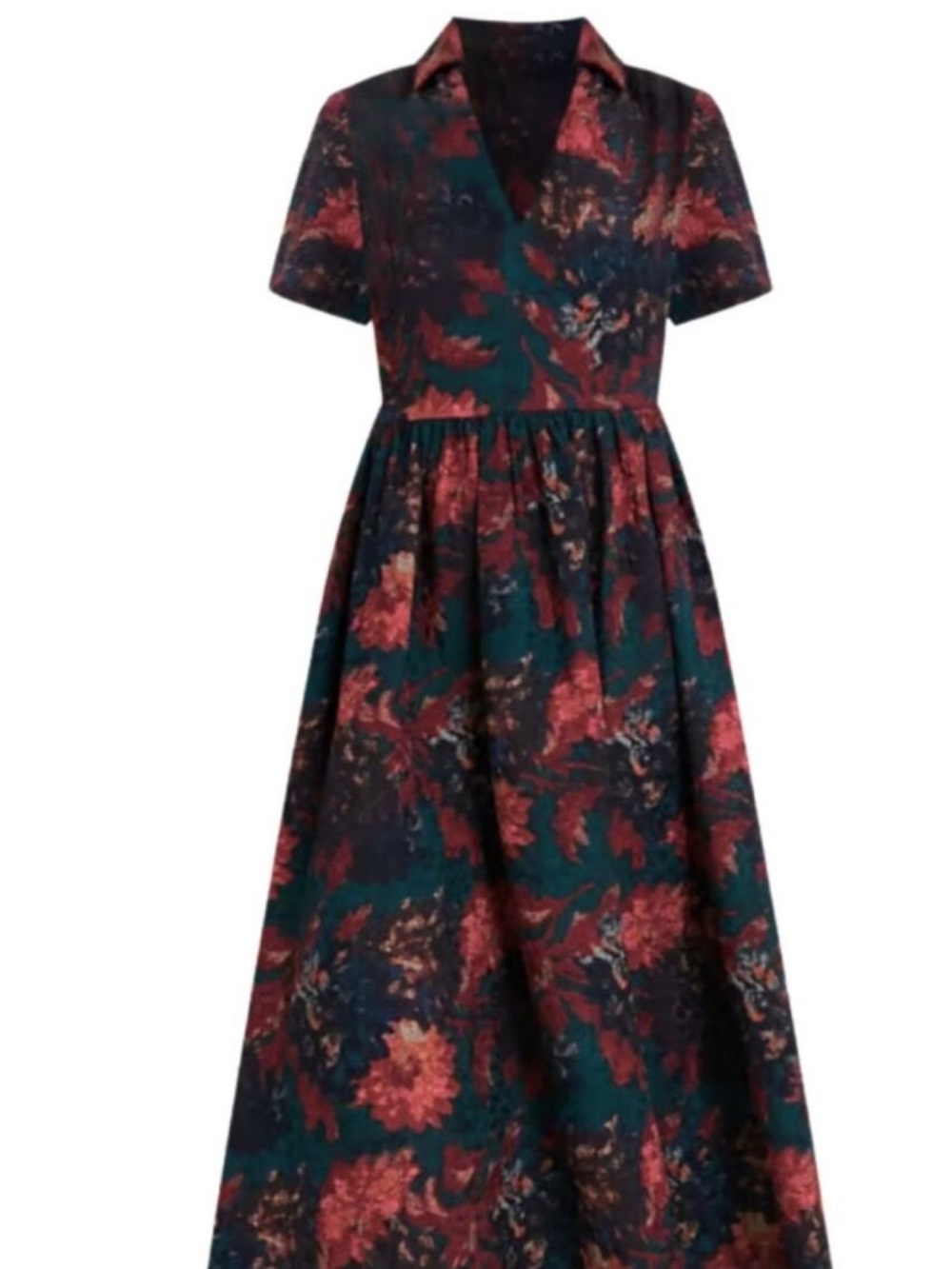 Tuckernuck Jacquard floral Midi Dress